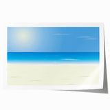 Extra large rolled print of Acapulco scenery with vibrant floral elements, ideal for dining room wall art.