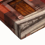 Extra large black wall art of Guanajuato, Mexico scenery on textured canvas, featuring vibrant colors.