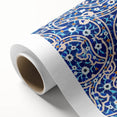 Art Deco-style poster of a Middle Eastern scenery in muted earth tones on rolled canvas.