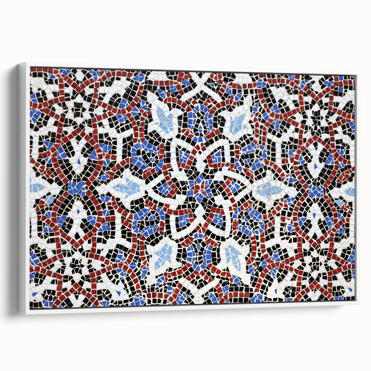 Vintage poster art of a Qatar scenery on a framed canvas, featuring a colorful palette, ideal for living room decor.
