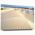 Acrylic glass print of a Middle Eastern landscape in muted earth tones, ideal for bedroom or dining room decor.