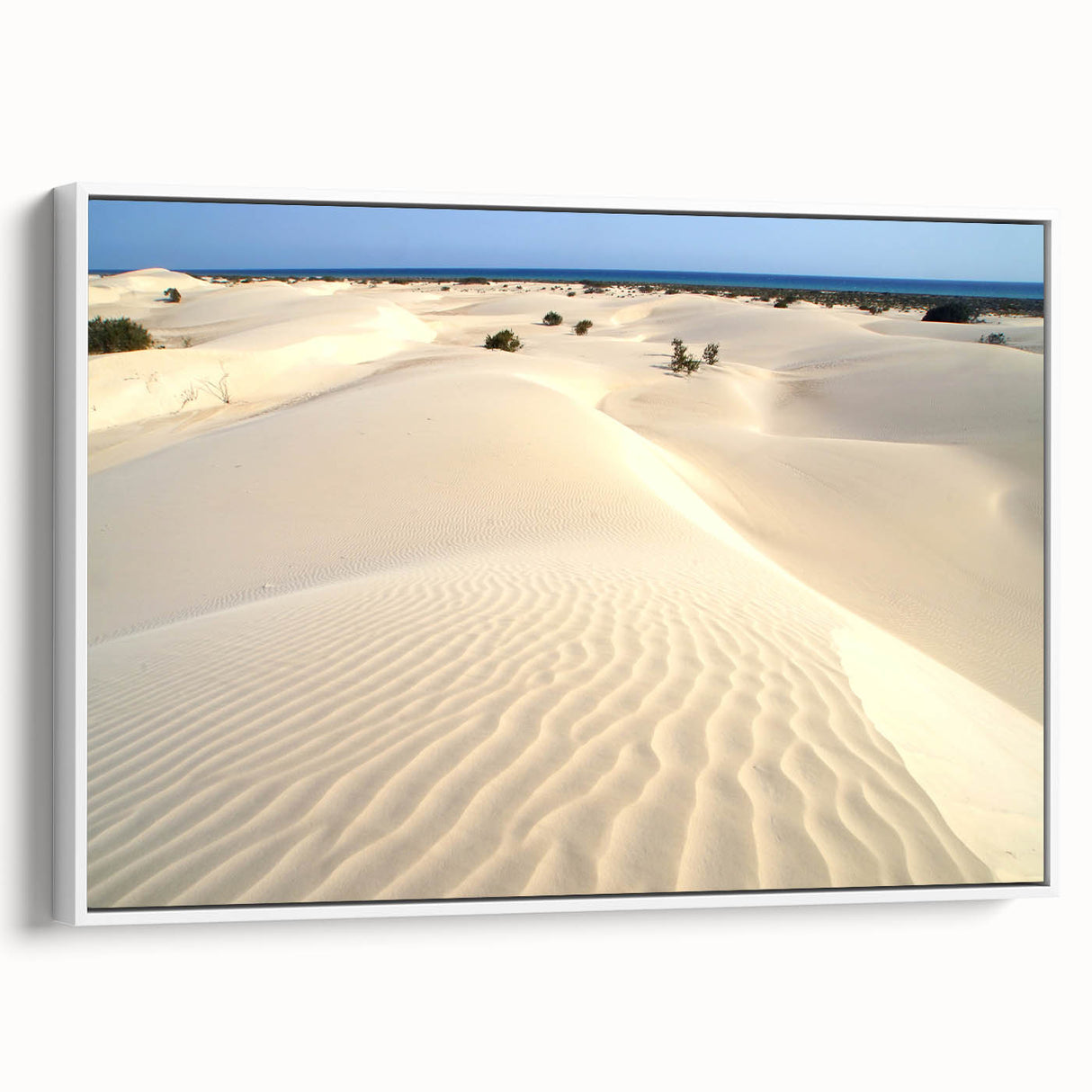 Vintage poster art of a Middle Eastern landscape on framed canvas, featuring a colorful palette, ideal for living room decor.