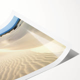 Extra large rolled print featuring line art flowers in a Middle Eastern scenery, ideal for large living room wall decor.
