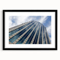 Extra large wall art featuring an abstract depiction of Santiago, Chile in vibrant, textured colors on a black framed canvas.