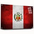 Acrylic print of a South American landscape in muted earth tones, suitable for bedroom or dining room decor.