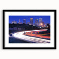 Extra large abstract art print of a colorful, textured Alabama scenery on a framed canvas, ideal for living room decor.
