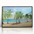 Large abstract wall art depicting Catalina Island, in muted earth tones on a framed acrylic.