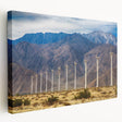 Palm Springs landscape on large stretched canvas, featuring pastel sunset colors, ideal for kitchen wall art.