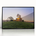 Large abstract wall art depicting a Sonoma, California landscape in muted earth tones on a framed acrylic.