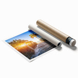 Extra large wall art depicting the Florida Palm Beach scenery in pastel shades, ideal as classy bathroom wall art.