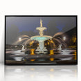 Large abstract wall art depicting Savannah, Georgia's scenery in muted earth tones on a framed acrylic print.