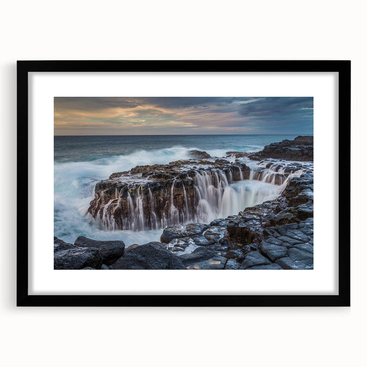 Abstract art print of Kauai's lush landscape in vibrant colors on a textured, extra large canvas.