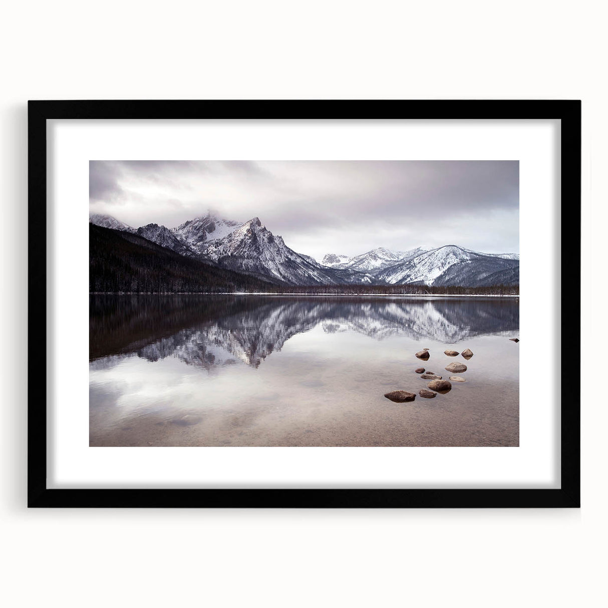 Extra large abstract art print of a colorful Idaho landscape, textured acrylic on canvas, ideal for living room decor.