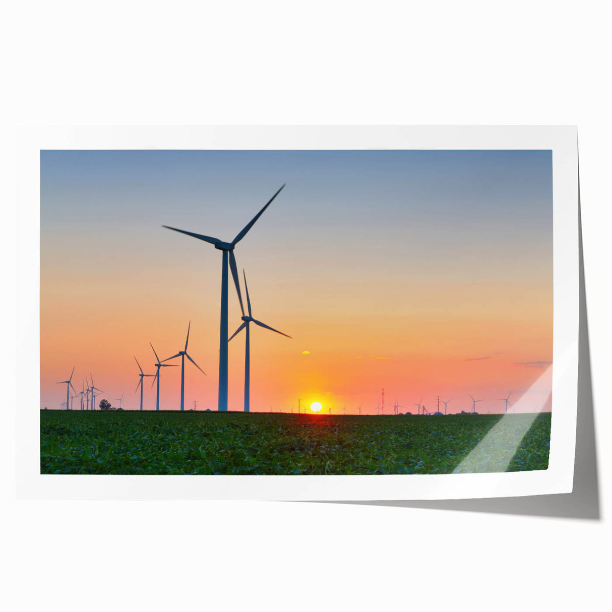 Rolled print of Indiana scenery with soft pastel shades, ideal for art wall dining room or classy bathroom decor.