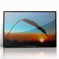 Large abstract wall art depicting Kansas scenery in muted earth tones on a framed acrylic.