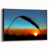 Black and white framed canvas of a Kansas landscape, featuring vintage poster art style, ideal for bedroom decor.