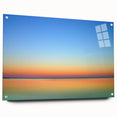 Acrylic print of a Massachusetts Cape scenery in muted blue and green tones, suitable for bedroom or dining room decor.