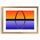 Extra large textured abstract art print of St.