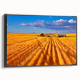Black and white landscape art painting of Montana on framed canvas, ideal for bedroom wall decor.