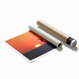 Extra large rolled print of Outer Banks, North Carolina scenery in pastel shades, ideal for classy bathroom wall art.