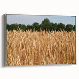 Landscape art painting of North Dakota scenery on framed canvas, featuring muted earth tones, ideal for living room decor.
