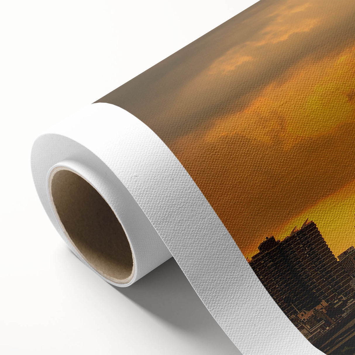 Art deco poster of the Brooklyn Bridge in monochrome tones on rolled canvas, ideal for nursery wall art or dining room decor.