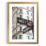 Extra large wall art of an abstract New York City street scene in textured gray and gold tones on a framed canvas.