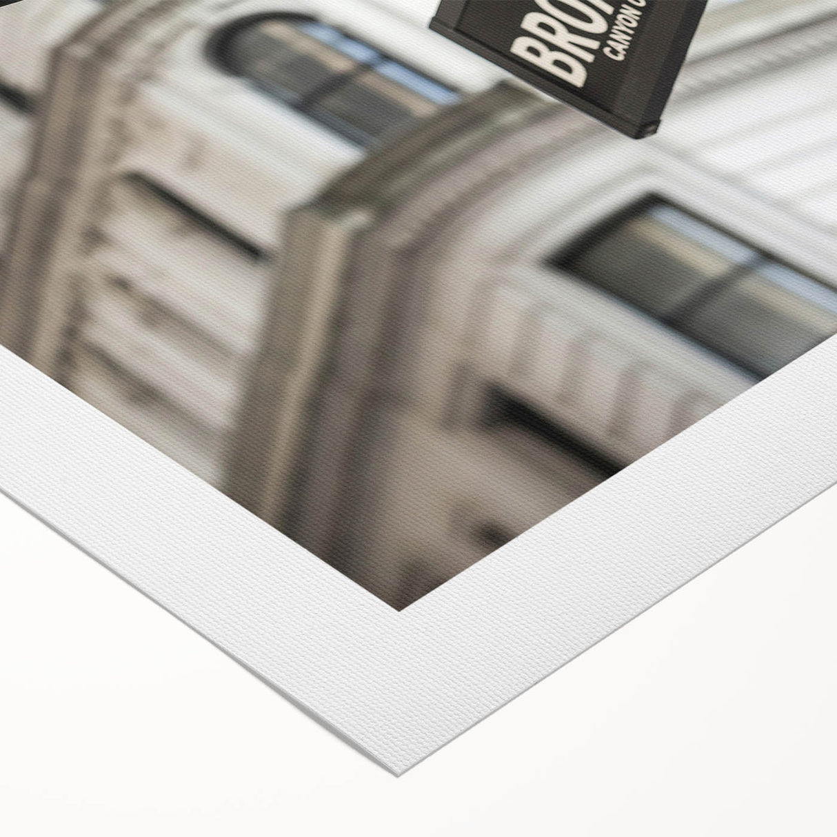 Art deco poster of Wall Street in monochrome shades, rolled canvas, suitable for dining room or bathroom wall art.