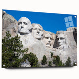 Acrylic print of Mt. Rushmore in natural colors, suitable for bedroom or dining room decor.