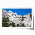 Rolled print of Mt. Rushmore in natural colors, ideal for art wall dining room placement.
