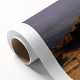 Art Deco poster of South Dakota scenery in pastel shades on rolled canvas, ideal for nursery wall art.