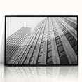 Large abstract wall art depicting Houston skyline in muted gray and black tones on a framed acrylic.