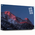 Acrylic print of Salt Lake City with soft blue and gray tones, suitable for dining room or bedroom decor.