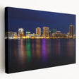 Large art of Virginia scenery on stretched canvas, featuring muted green and blue tones, ideal for kitchen wall art.