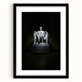 Abstract art print of Washington DC with vibrant colors on a textured, extra large canvas, ideal for living room decor.