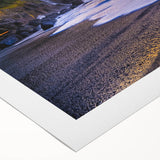 Art deco poster featuring the Olympic landscape in muted earth tones on rolled canvas, suitable for dining room decor.