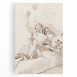 Famous Romantic Era Art: Time and Truth - Historical Romantic Canvas