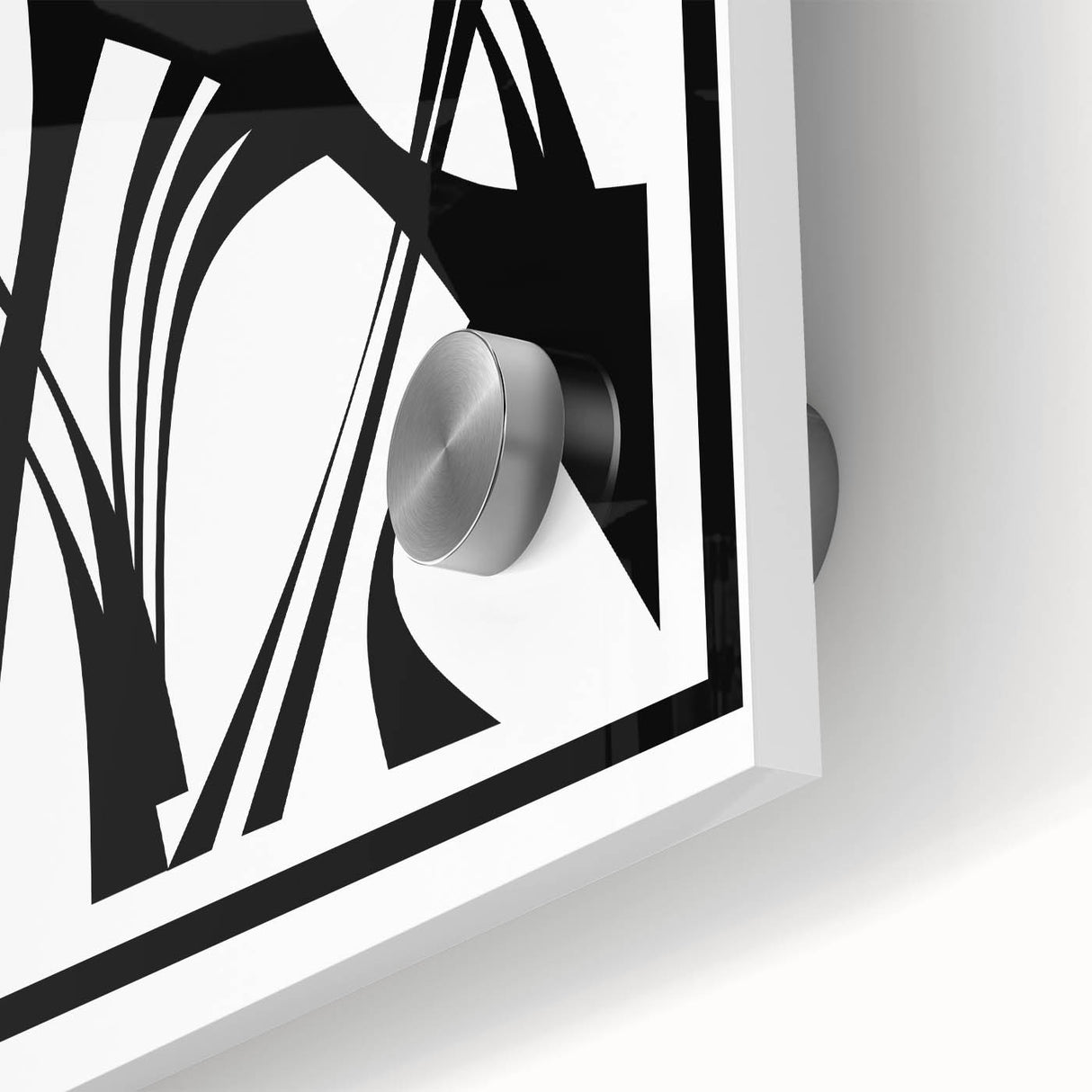 Black and White Office Wall Art – Abstract Geometric Corporate Decor