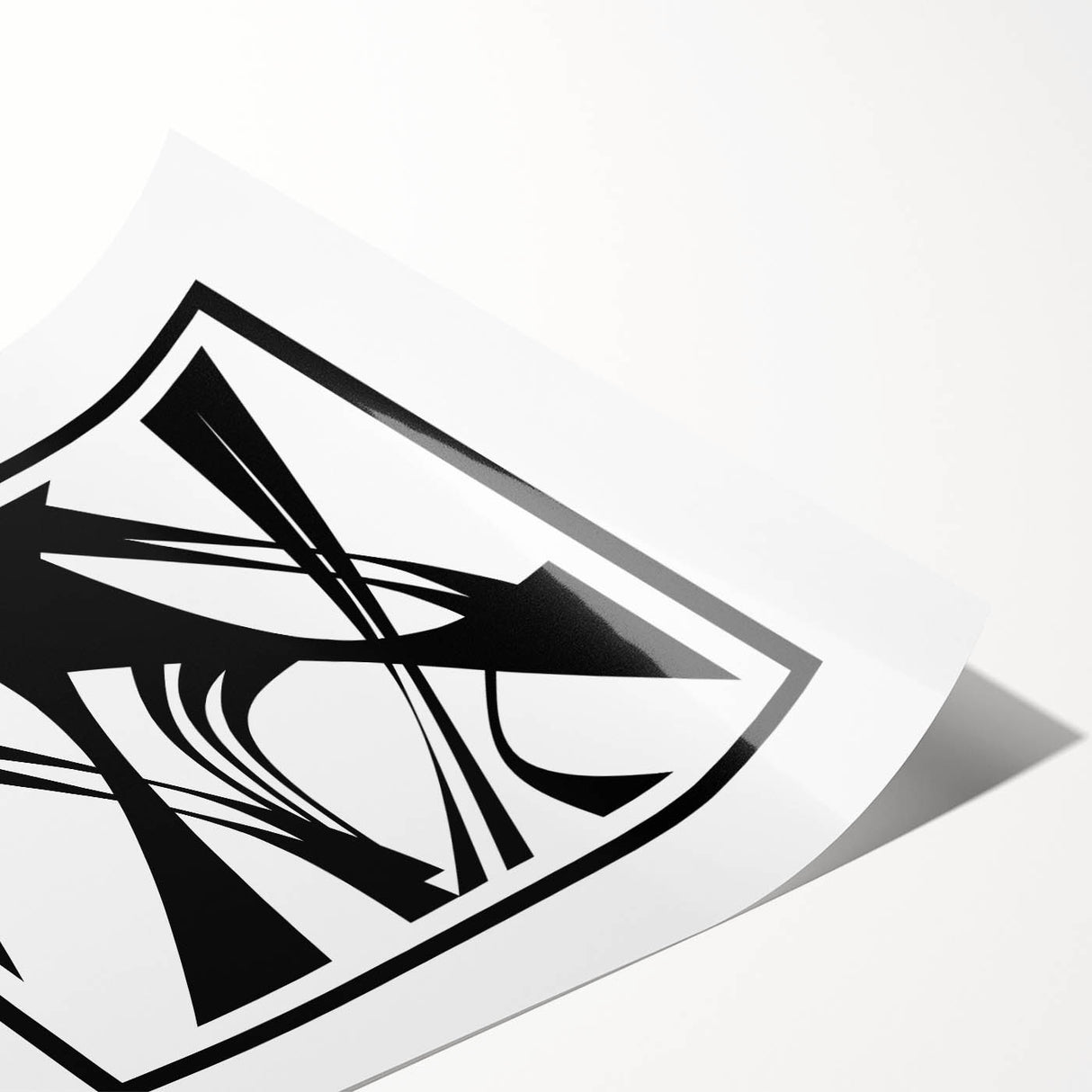 Black and White Office Wall Art – Abstract Geometric Corporate Decor