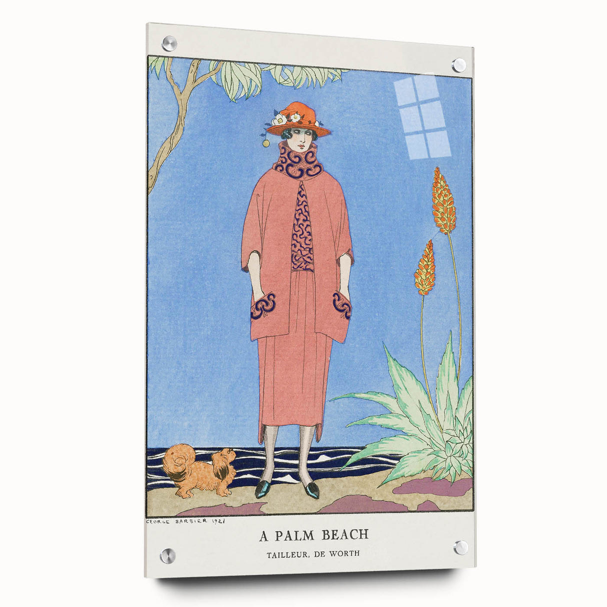 Art Deco Palm Beach Scene – Elegant 1920s Fashion Wall Art Print