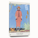 Art Deco Palm Beach Scene – Elegant 1920s Fashion Wall Art Print