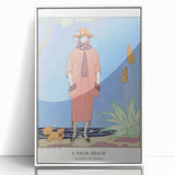 Art Deco Palm Beach Scene – Elegant 1920s Fashion Wall Art Print