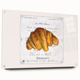 Acrylic print of assorted pastries in soft beige and brown tones, ideal for dining room decor.
