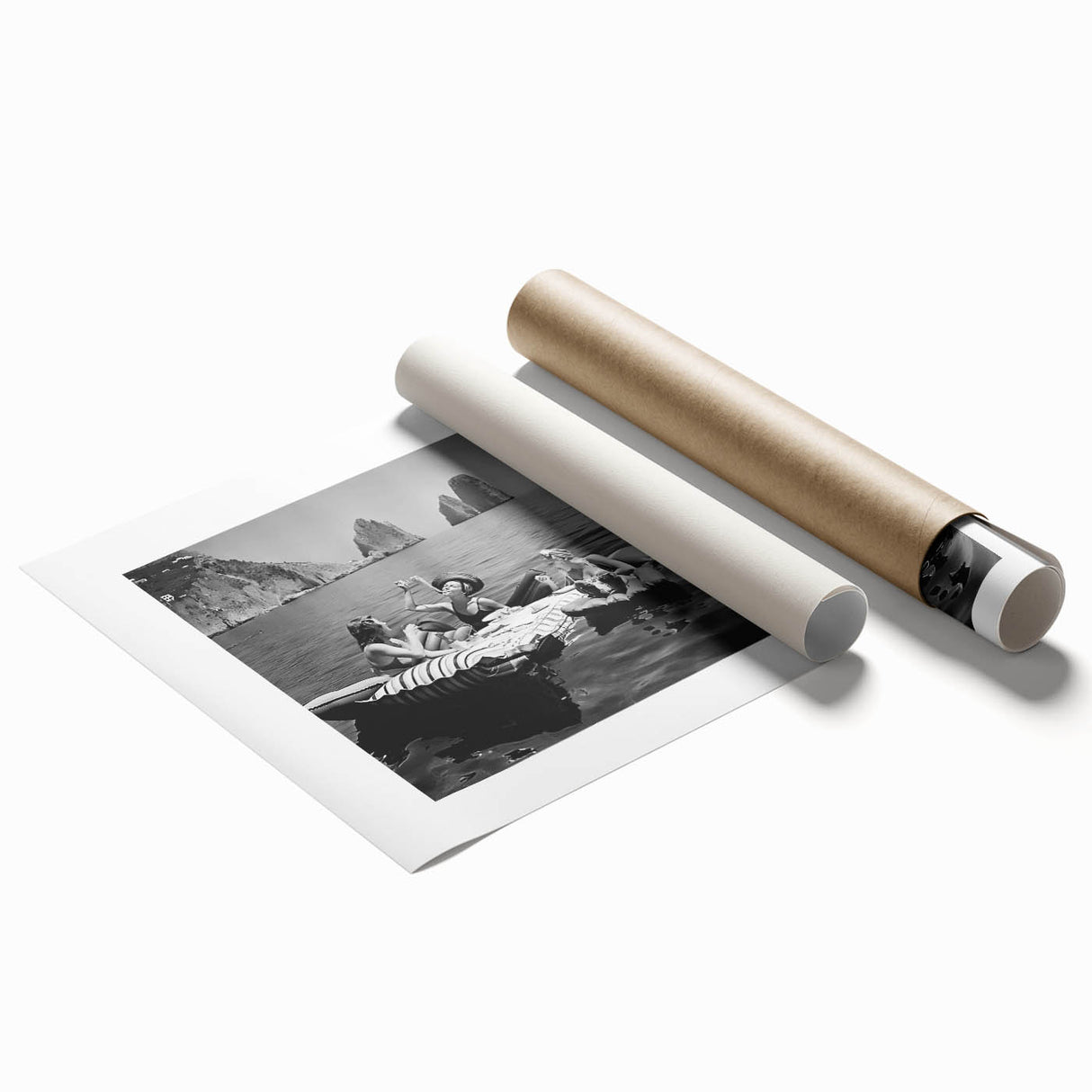 Extra large rolled print featuring a vibrant floral design, ideal for classy bathroom or large living room wall art.