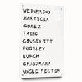 Spooky Character Names Halloween Wall Art - Halloween Wall Decor