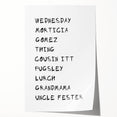 Spooky Character Names Halloween Wall Art - Halloween Wall Decor