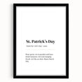 Funny St. Patrick’s Day Wall Art – Irish Typography Print Decor