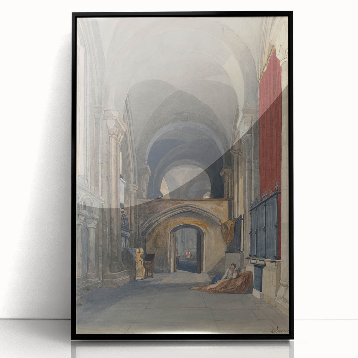 Medieval Wall Art - Gothic Norwich Cathedral North Aisle Interior Print