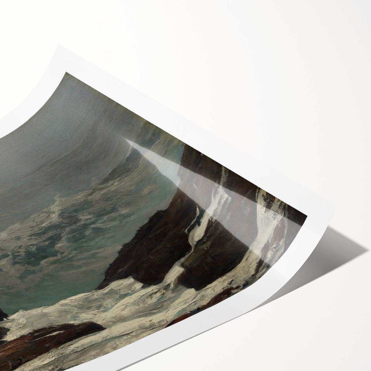 Realistic Coastal Scene Art Print: "Maine Coast" by Winslow Homer