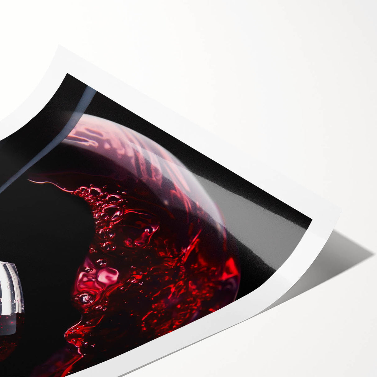 Red Wine Elegance - Modern Kitchen Art for Sophisticated Decor